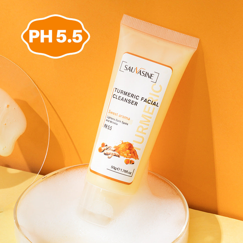 SAUVASINE Turmeric Deep Cleansing Facial Foam 50g – Oil Control & Blackhead Care