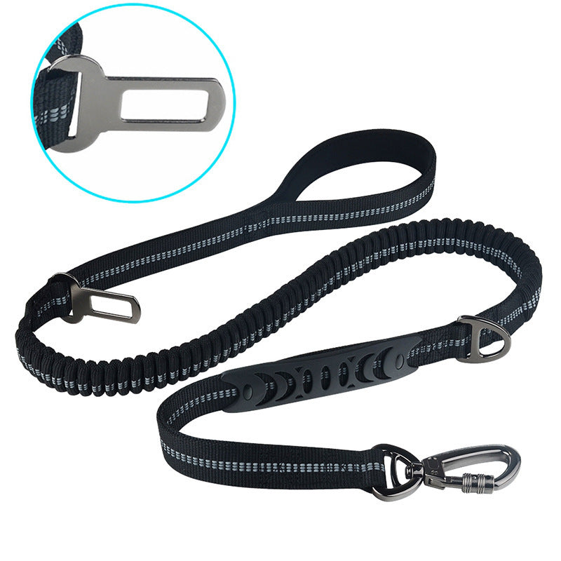 Heavy-Duty Dog Training Leash – 53-Inch Polyester Traction Lead with Large Hook