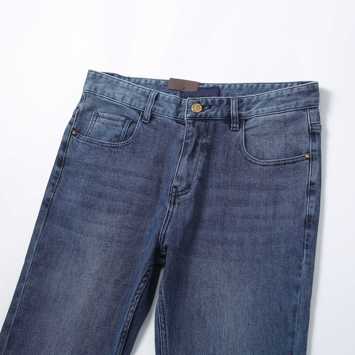 Men’s Washed Denim Jeans – Casual Vintage Style Pants