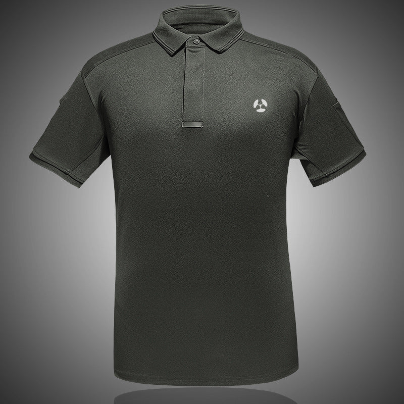 Men’s Tactical Quick-Dry Polo Shirt – Breathable Moisture-Wicking Short Sleeve Outdoor Shirt, S–3XL