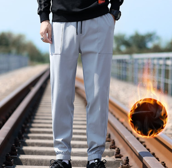 Men’s Velvet Casual Trousers – Stylish Modern Everyday Pants
