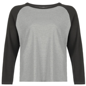 Loose Casual Long-Sleeve Round Neck T-Shirt for Women