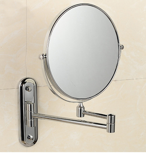 Folding Double-Sided Wall-Mounted Makeup Mirror