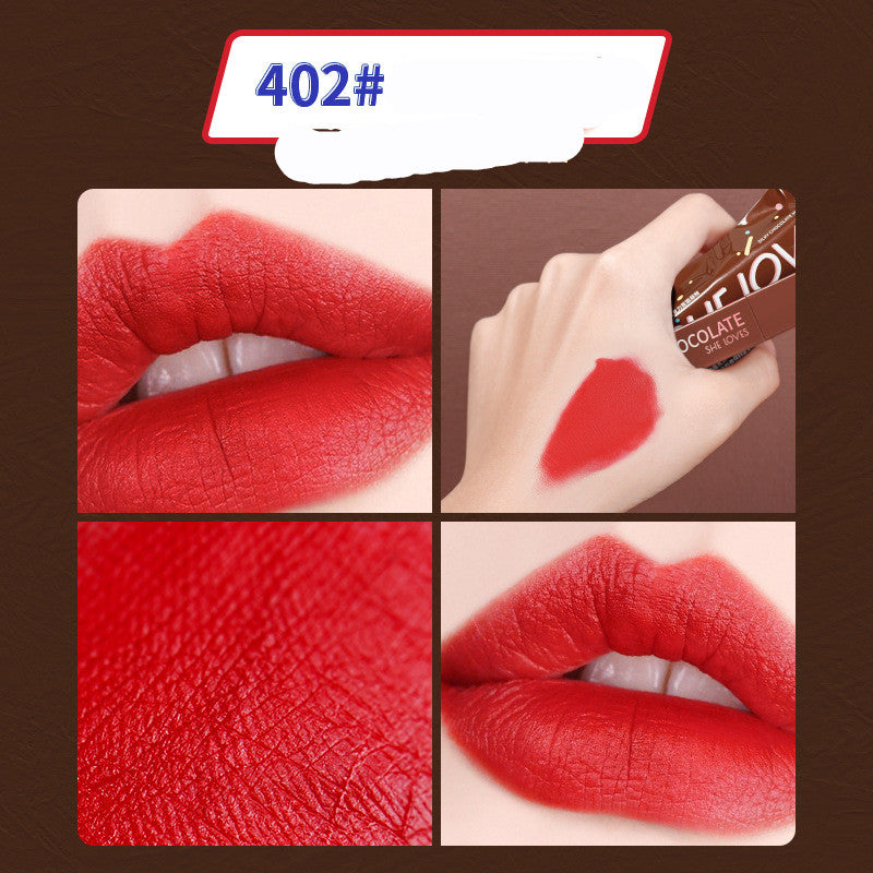 Matte Lip Glaze – Velvety Long-Lasting Lipstick in 8 Shades