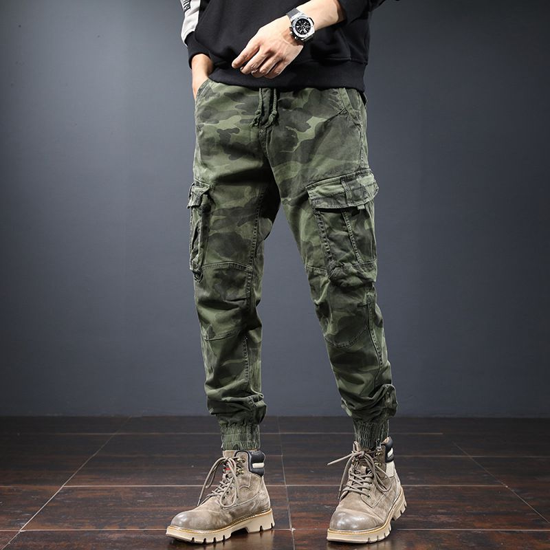 Men’s Cargo Tactical Pants – Casual Multi-Pocket Utility Trousers