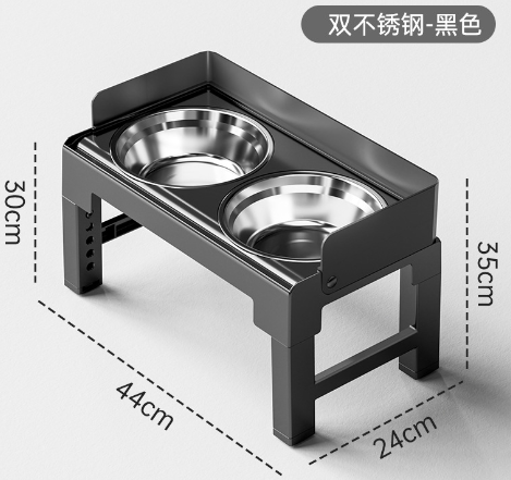 Elevated Pet Feeding Bowl Set – Stainless Steel Raised Feeder for Dogs & Cats