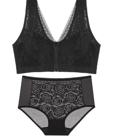 Charlotte Plus Size Wireless Bra & Panty Set – Comfortable Matching Lingerie