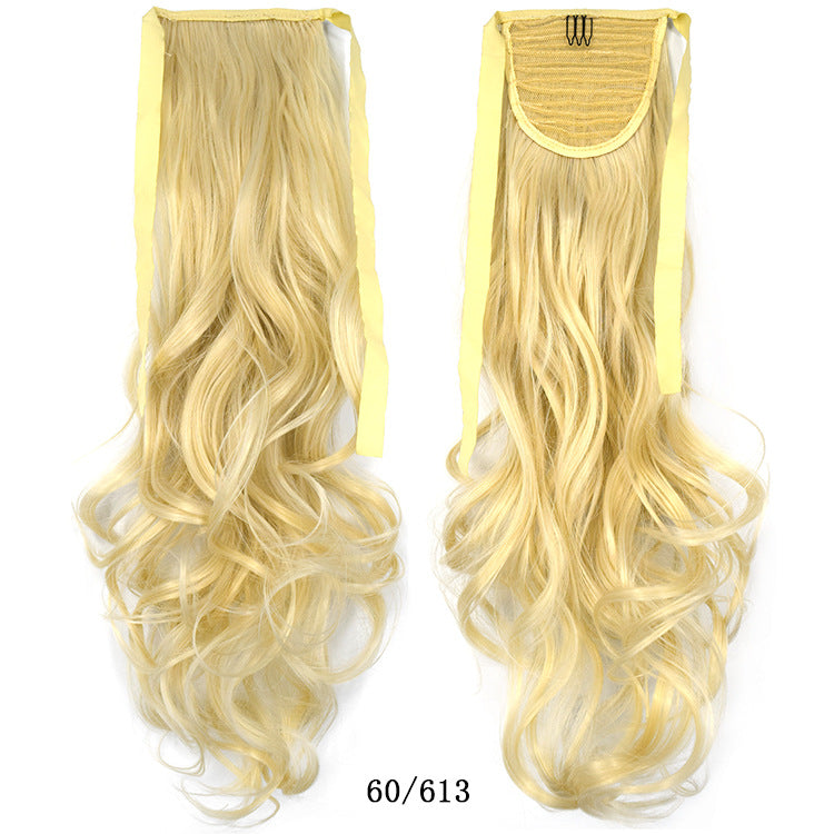 50cm Invisible Ponytail Hair Extension for Women – High-Temperature Silk, 47 Colors