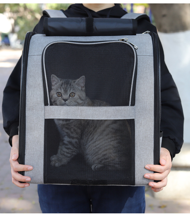 Waterproof Pet Carrier – Portable Oxford Cloth Travel Bag for Dogs & Cats
