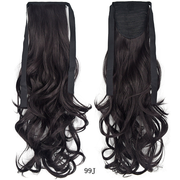 50cm Invisible Ponytail Hair Extension for Women – High-Temperature Silk, 47 Colors