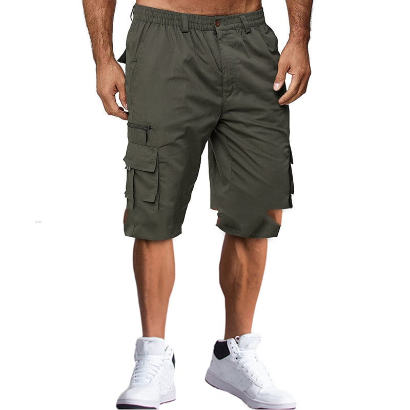 Men’s Casual Loose Outdoor Sports Pants – Relaxed Five-Quarter Cotton Blend Pants