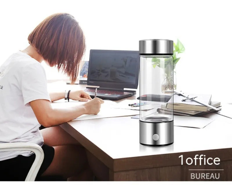 Portable Electric Hydrogen Water Bottle – Rechargeable Hydrogen-Rich Water Generator
