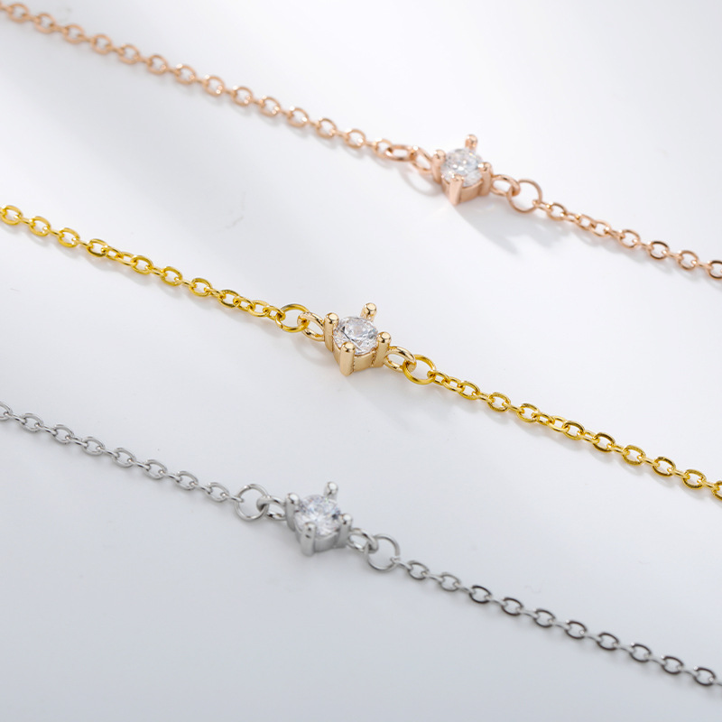 Women’s Zircon Rhinestone Bracelet – Gold, Platinum & Rose Gold Geometric Jewelry