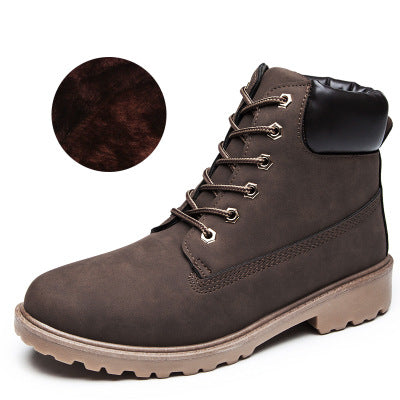 Women’s Pink Martin Boots – Flat Leather-Style Ankle Boots