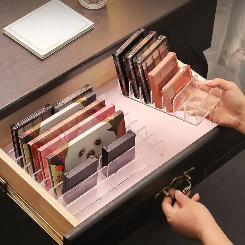 Acrylic Makeup Organizer for Eye Shadow Palette Display