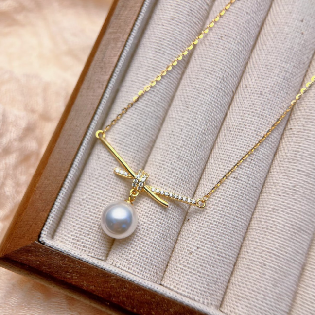 S925 Sterling Silver Pearl Necklace