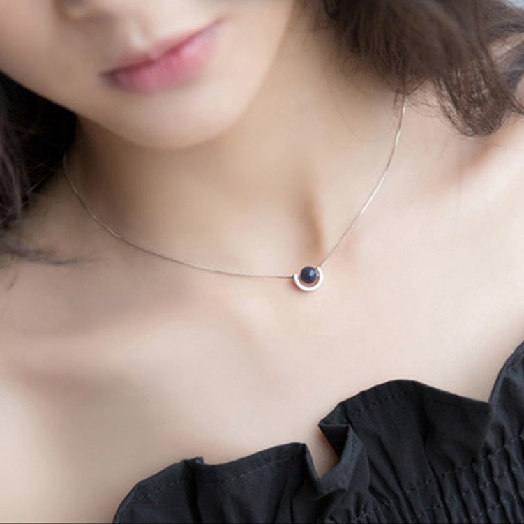 Gold Ingot Purple Sandstone Necklace