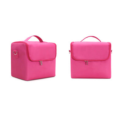 Oxford Makeup Case – Portable Beauty Tool Organizer & Cosmetic Travel Bag