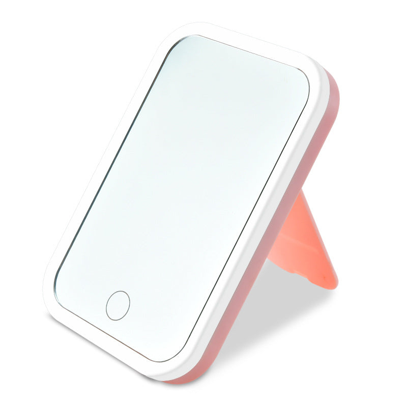 LED Makeup Mirror with Light - Portable Folding Design