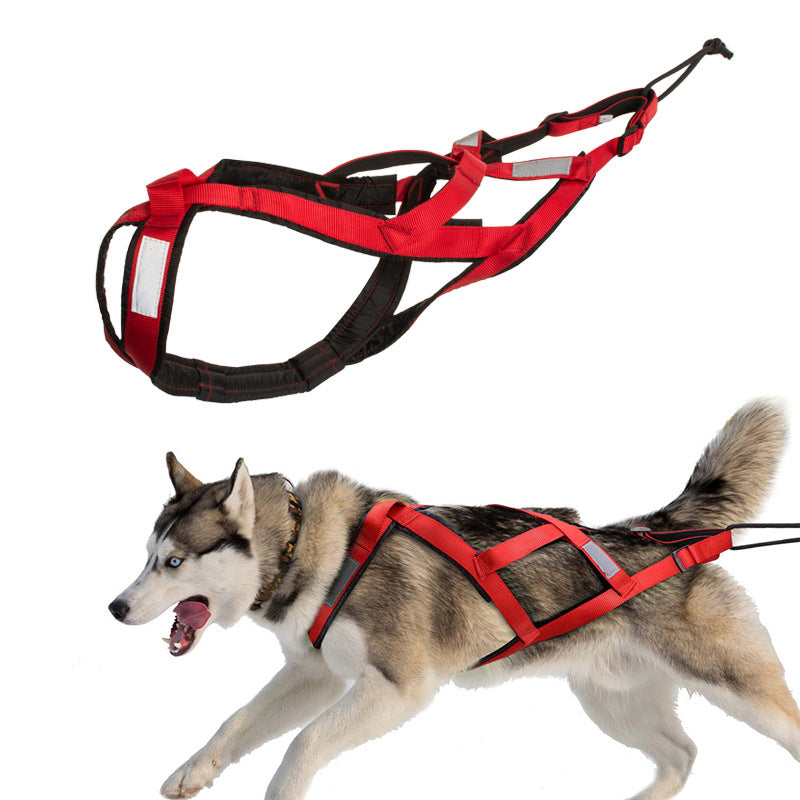 Outdoor Dog Sled Chest Harness – Durable Nylon Adventure & Running Harness