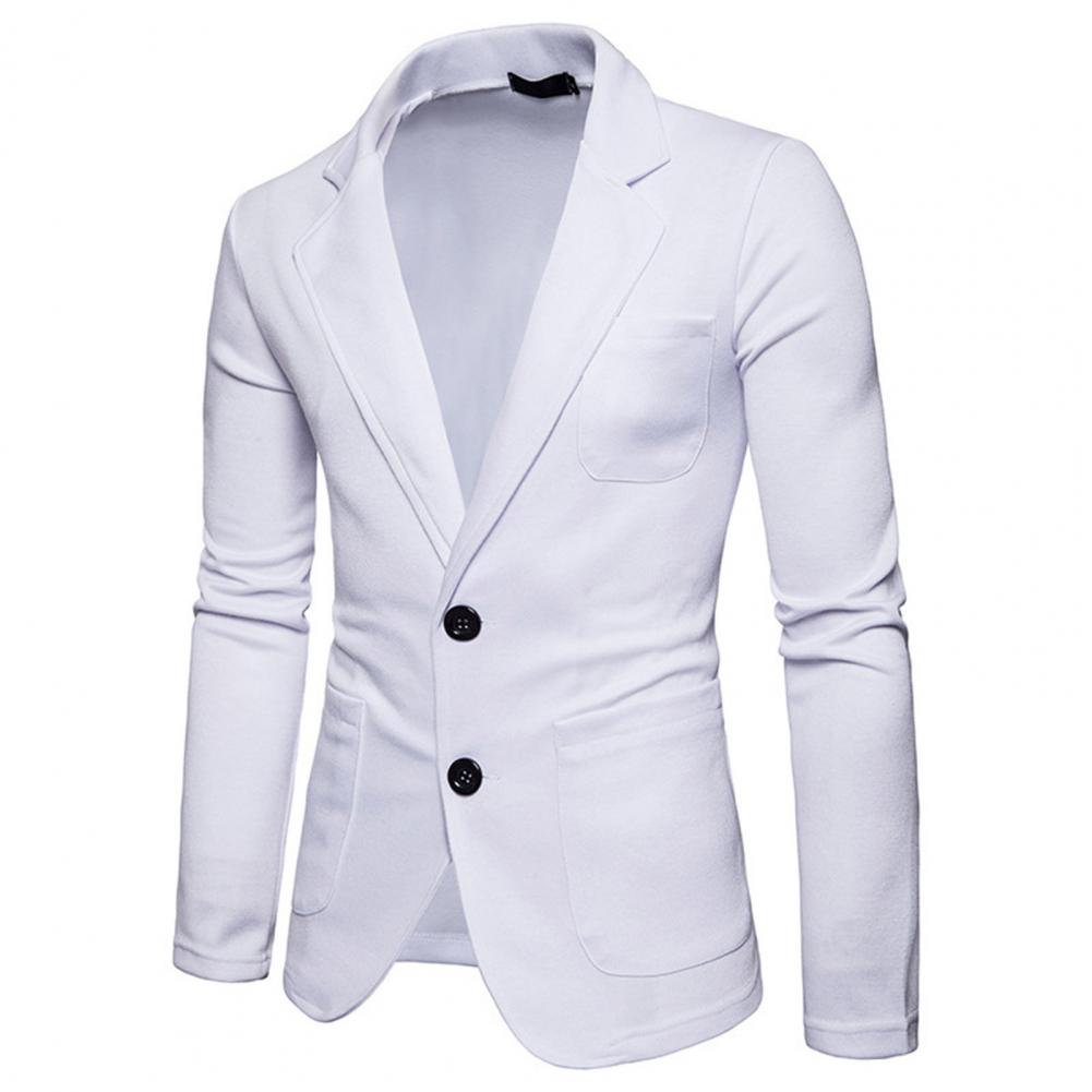 Men’s Slim Fit Knitted Blazer – Cotton Blend Casual Business Jacket, S–2XL