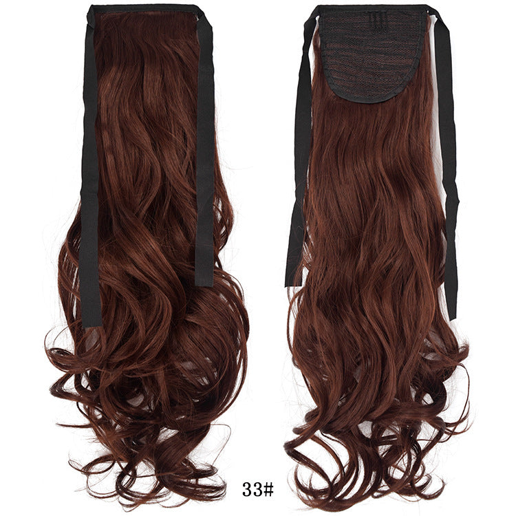 50cm Invisible Ponytail Hair Extension for Women – High-Temperature Silk, 47 Colors