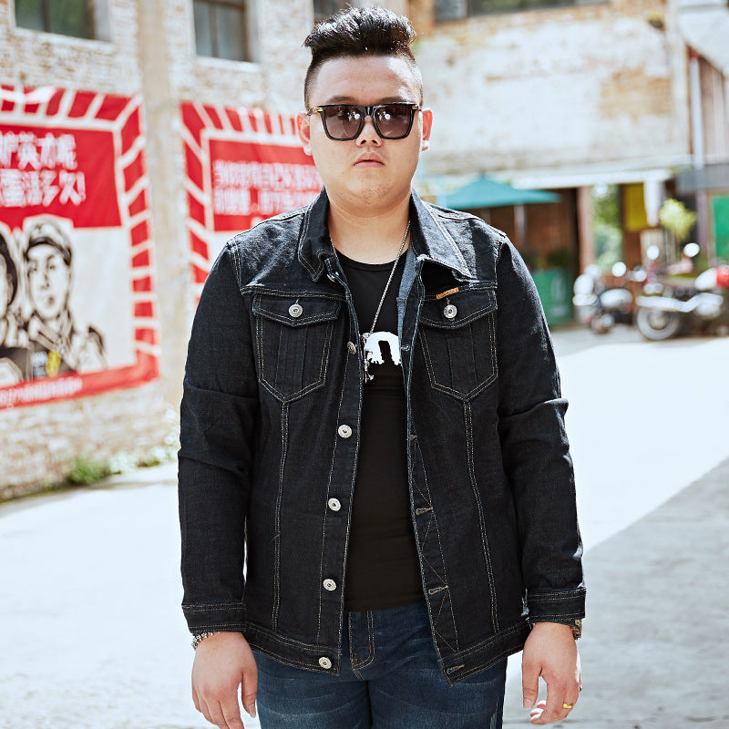 Plus Size Men’s Denim Jacket – Casual Everyday Outerwear – USA