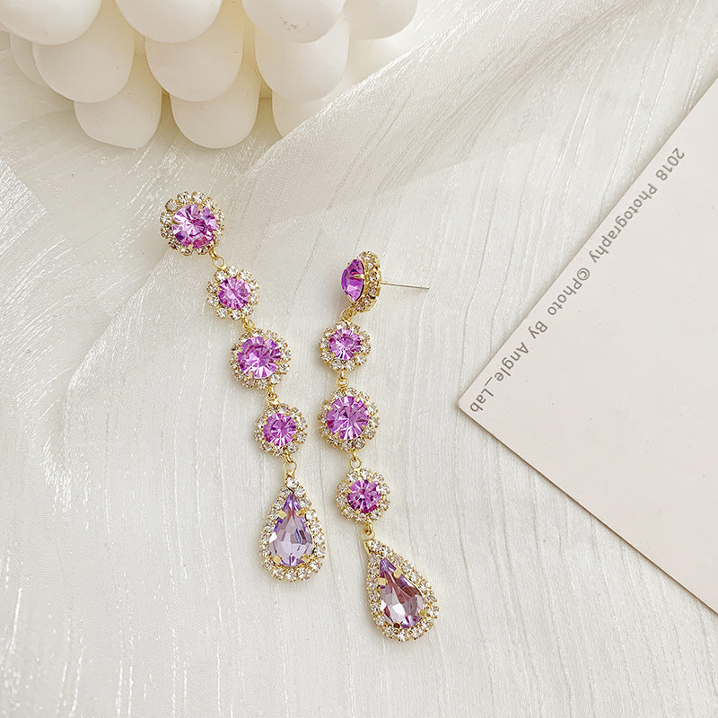 Baroque Crystal Drop Earrings – Elegant Statement Jewelry – USA