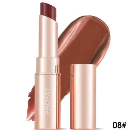 PHOFAY Moisturizing Lipstick – Hydrating Rich Color, 8 Shades