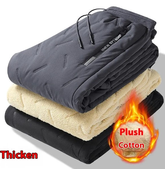 Men’s Plush Thick Fleece Sweatpants – Warm Casual Jogger Pants – USA