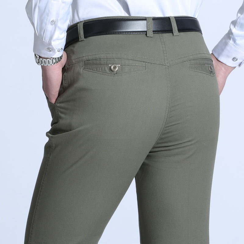 Men’s Classic Straight-Leg Casual Pants – Everyday Trousers