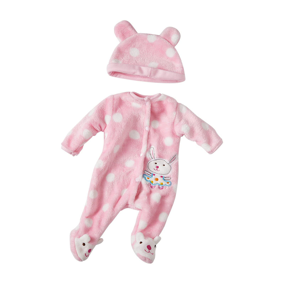 Bunny Jumpsuit Outfit – Reborn Baby Doll Clothes for 18-22 Inch Dolls