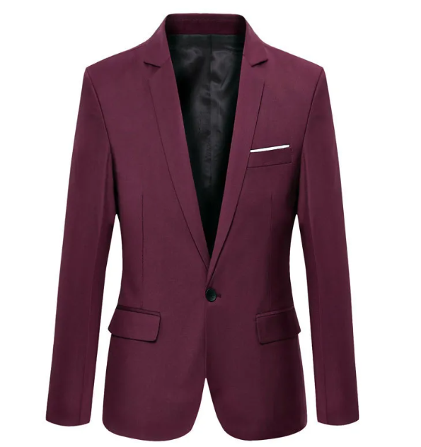 Men’s Tailored Slim-Fit Cotton Casual Blazer – Smart Casual Jacket, S–6XL