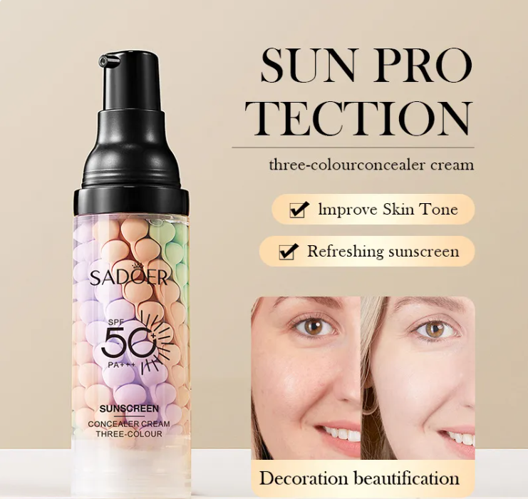 Solar Shield Concealer Repair Cream – Smooth Correcting Face Makeup