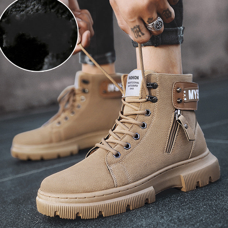 Men’s Retro Martin High-Top Tooling Boots – Rugged Casual Footwear
