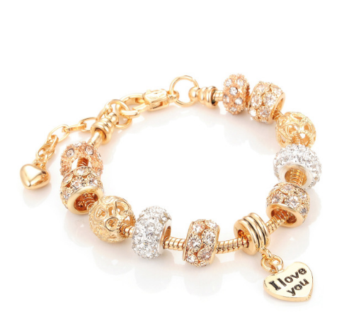 Unisex Colorful Glass Bead Bracelet – Zodiac Crystal-Style Fashion Jewelry