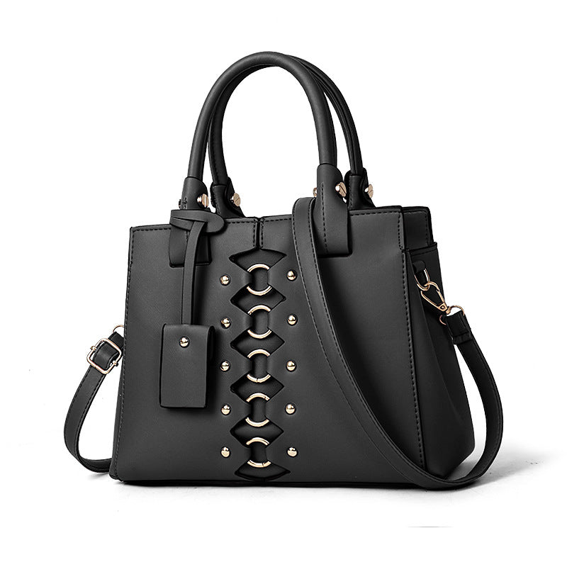 Japanese Style PU Leather Tote Bag for Women – Spacious Autumn & Winter Shoulder Handbag