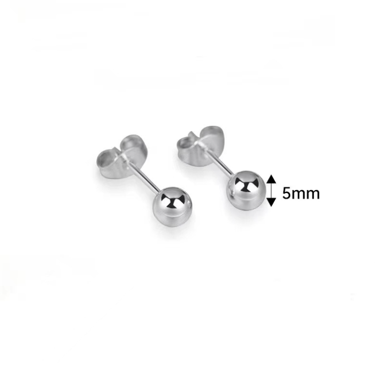 Ball Stud Earrings for Women – Minimalist Round Fashion Jewelry