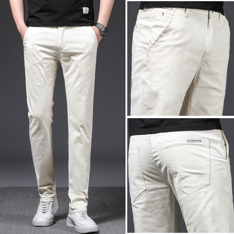 Men’s Stretch Business Casual Pants – Relaxed Fit Smart Trousers