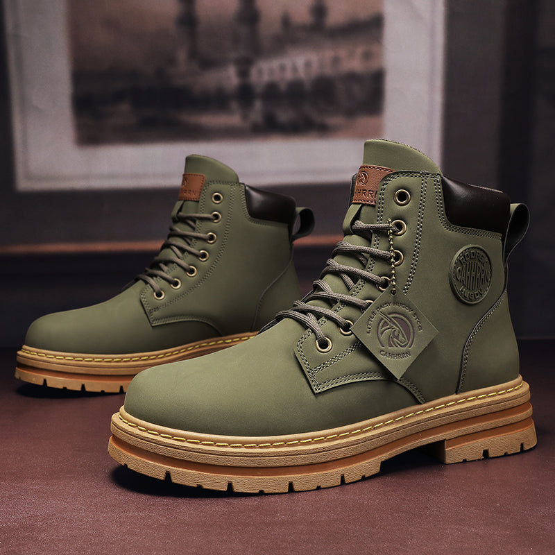 Unisex Big Yellow Martin Boots – Bold Couple Casual Footwear