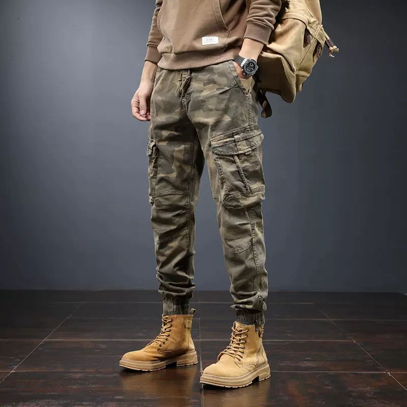 Men’s Cargo Tactical Pants – Casual Multi-Pocket Utility Trousers