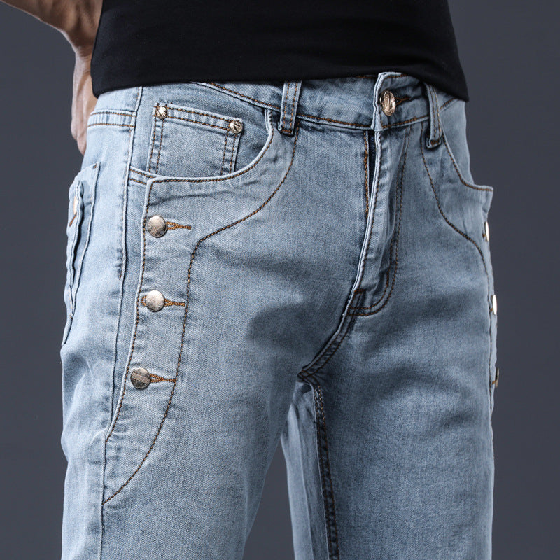 Men’s Slim Fit Stretch Jeans – Fashion Casual Denim Pants
