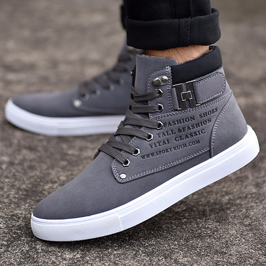Trendy High Top Martin Boots for Men in Spring/Fall