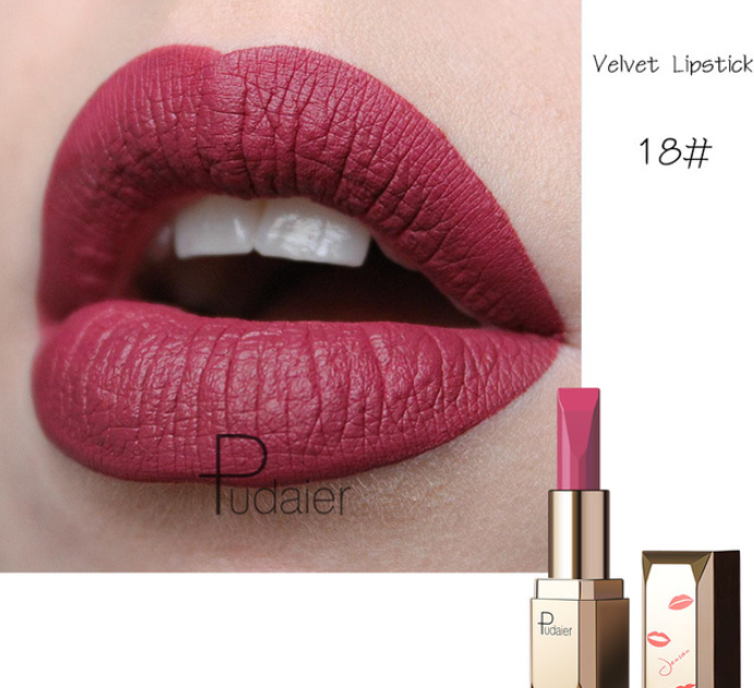 Pudale Matte Lipstick - Waterproof, 26 Colors Available
