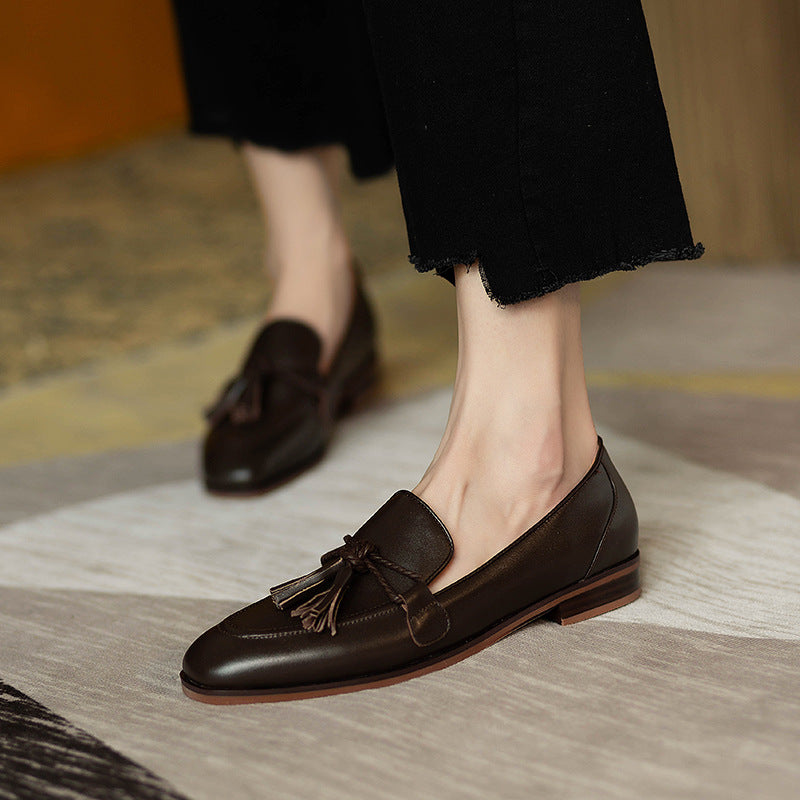 Men’s Square-Toe Slip-On Loafers – Versatile Casual Shoes