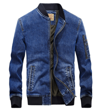 Men’s Authentic Denim Jacket – Classic One-Piece – USA