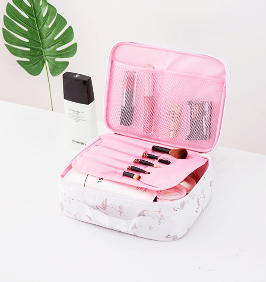 Portable Travel Makeup Bag and Toiletry Organizer