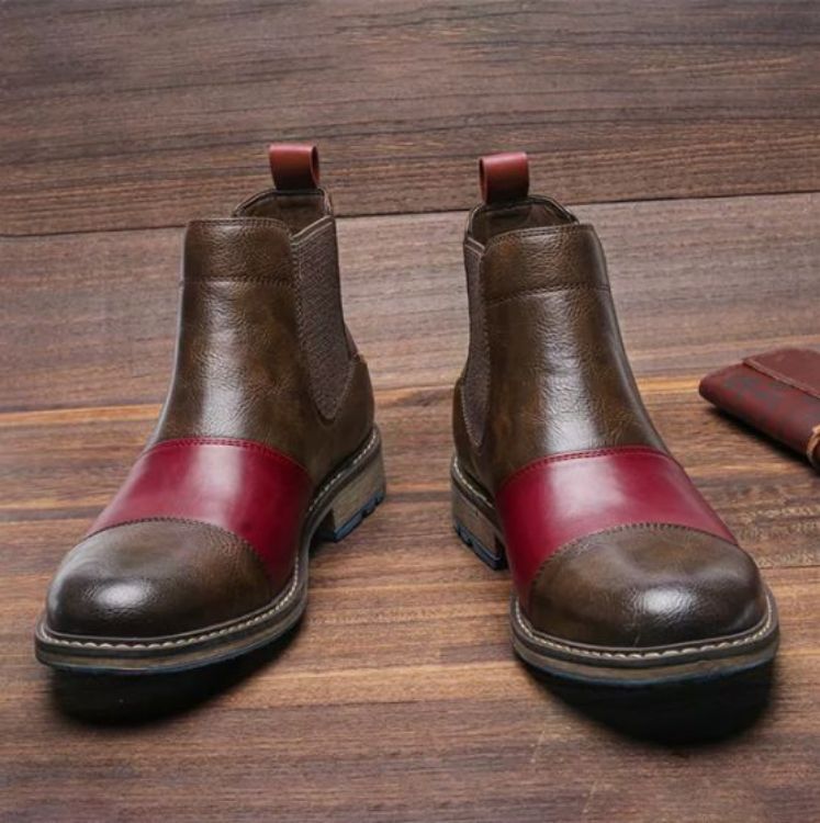 Large Men's Leather Single Boots