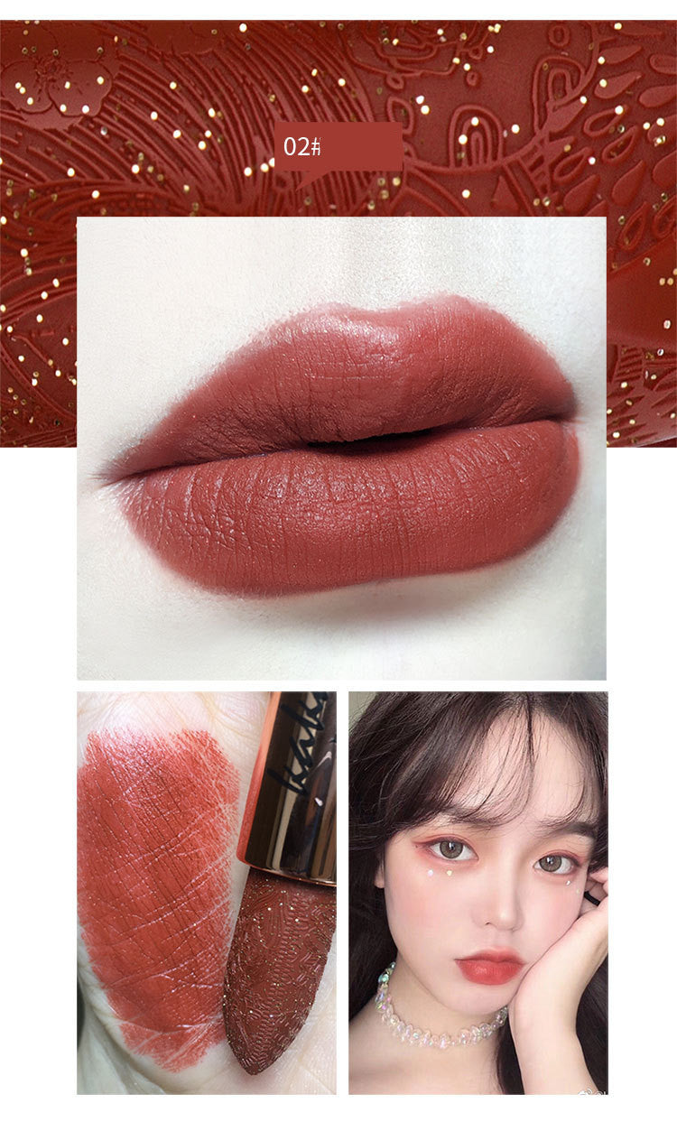 Carved Lipstick in Diamond Matte by Cassie