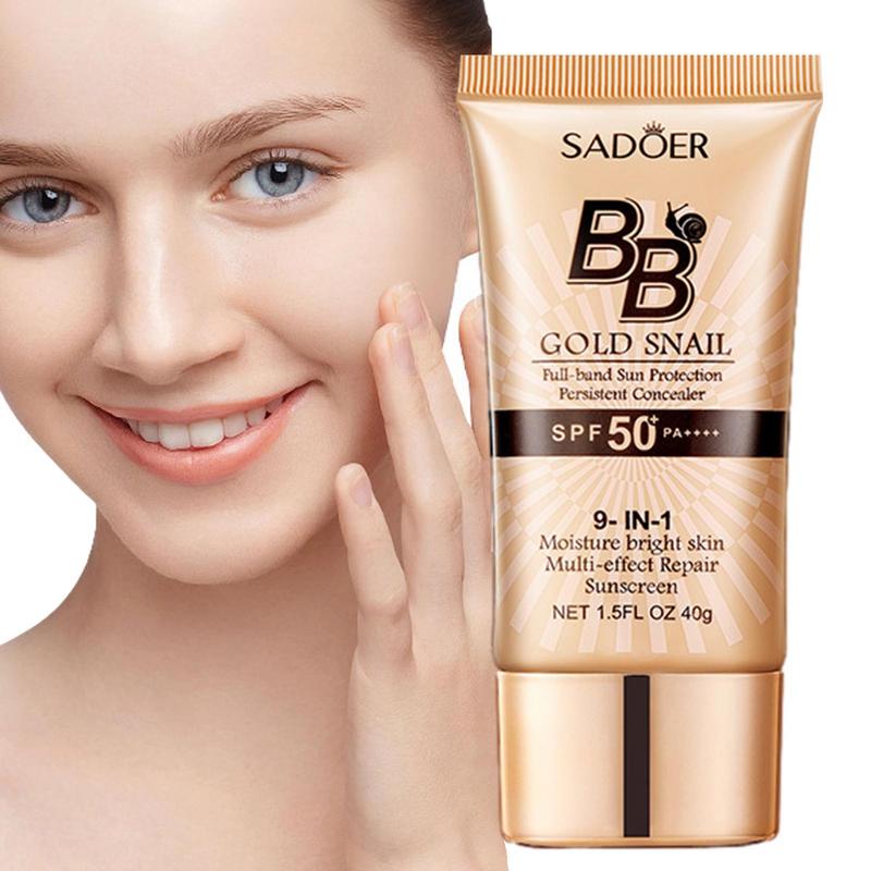 SADOER Gold Snail BB Cream SPF 50 – Long-Lasting Foundation Makeup